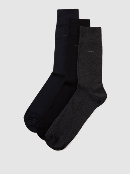 BOSS Socken mit Label-Detail im 3er-Pack Marine 1