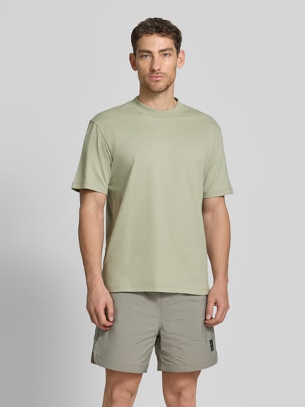 HUGO t-shirt o kroju regular fit z czystej bawełny model 'DAPOLINO' Miętowy 4