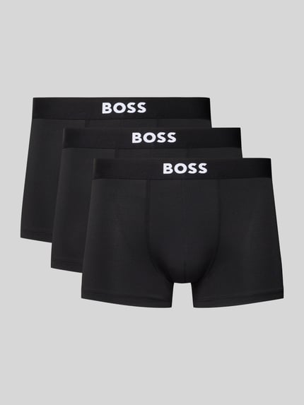 BOSS Trunks in set van 3 model 'MICRO ONE' Zwart - 1