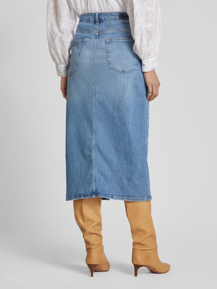 Rich & Royal Jeansrok met steekzakken Lichtblauw - 5