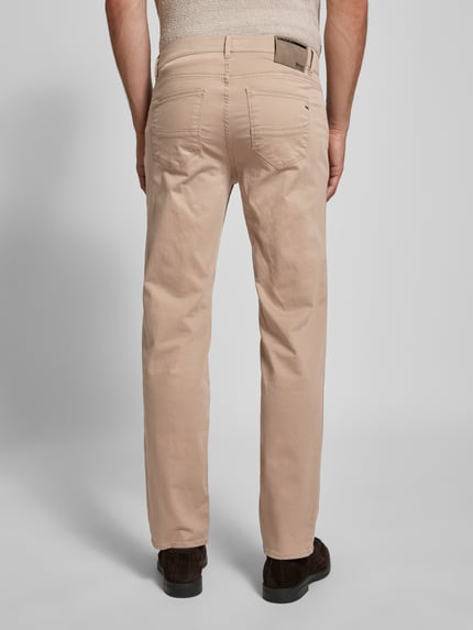 Brax Regular fit broek met Labelpatch Model 'Cadiz' Beige - 5