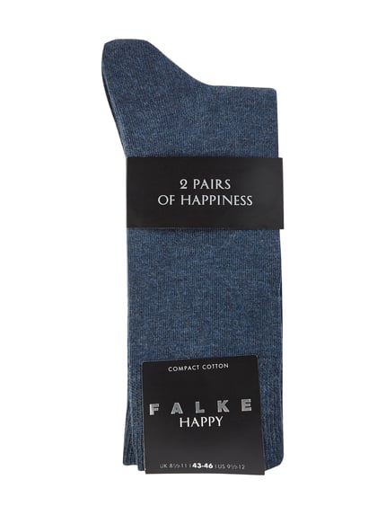 FALKE Socken im 2er-Pack Dunkelblau Melange 2