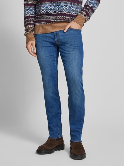 Brax Slim Fit Jeans im 5-Pocket-Design Modell 'CHUCK' Jeansblau 4