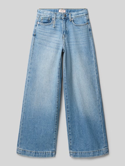 ONLY High rise jeans van puur katoen, model 'BROOME' Blauw - 1