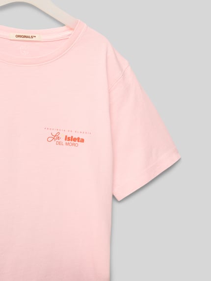 JACK & JONES T-Shirt mit Label-Print Modell 'ALMERIA' Rosa 2