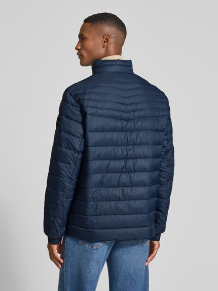 BOSS Orange Kurtka pikowana o kroju slim fit ze stójką model ‘ODEN2’ Granatowy 5