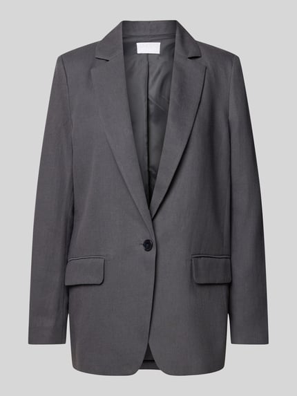 Jake*s Collection Regular Fit Blazer aus Leinen-Mix Stein 2