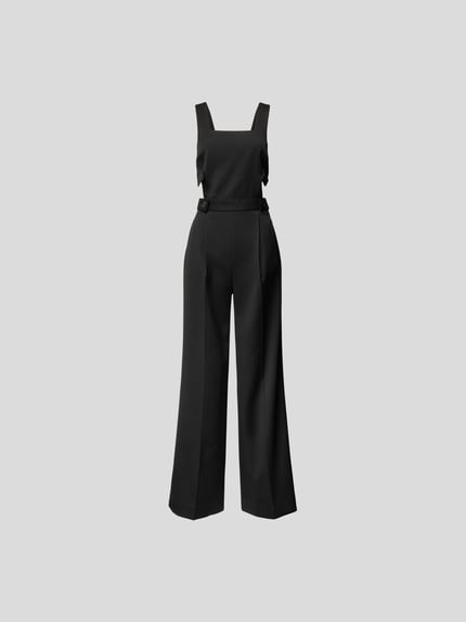 ba&sh Jumpsuit mit Zierknöpfen Black 2