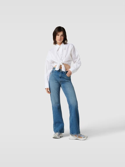 Rabanne flared cut jeans in 5-pocketmodel Jeansblauw - 1