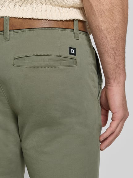 Tom Tailor Denim Slim Fit Chino aus Baumwoll-Mix Oliv 3