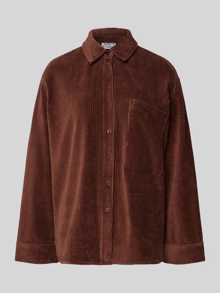 Jake*s Studio Woman Overhemdblouse met knoopsluiting Chocoladebruin - 2