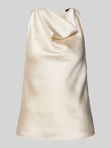 someday. Regular Fit Blusentop mit Wasserfall-Ausschnitt Modell 'Ziam' Sand 2