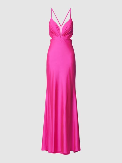 Mascara Abendkleid mit Cut Outs Pink 2