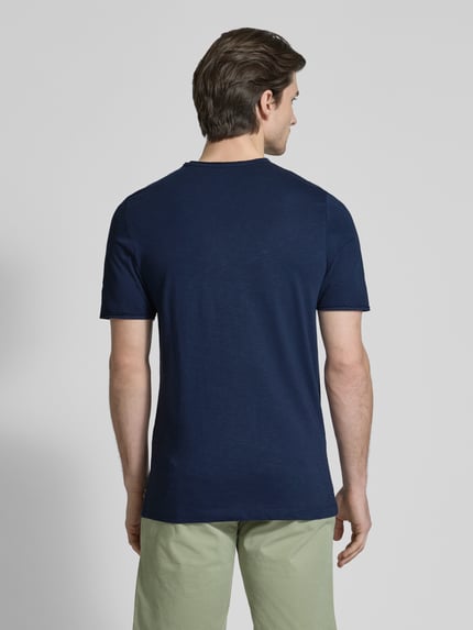 s.Oliver RED LABEL T-shirt o kroju regular fit z czystej bawełny Ciemnoniebieski 5