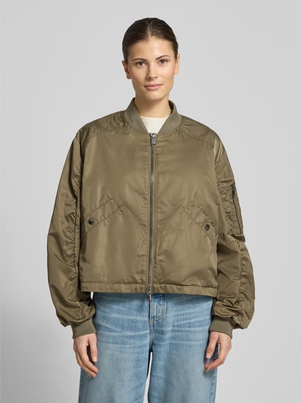 Beaumont Amsterdam Boxy Fit Jacke mit Zweiwege-Reißverschluss Modell 'JODY' Oliv 4