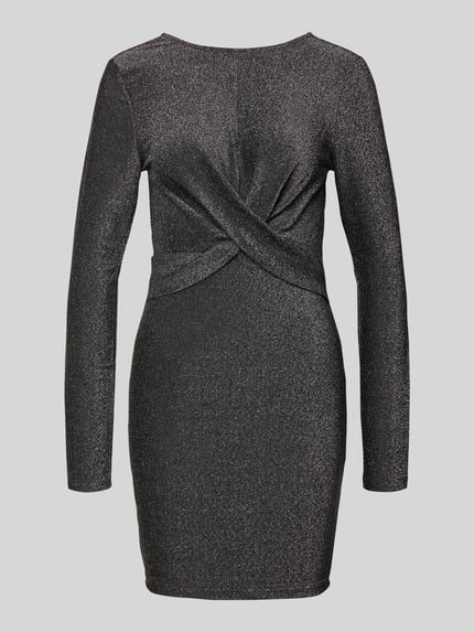 ONLY Tailliertes Cocktailkleid in Wickel-Optik Modell 'RICH' Silber 2