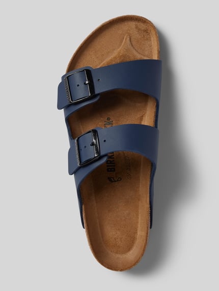 Birkenstock Slides mit Dornschließe Modell 'Arizona' Blau 3