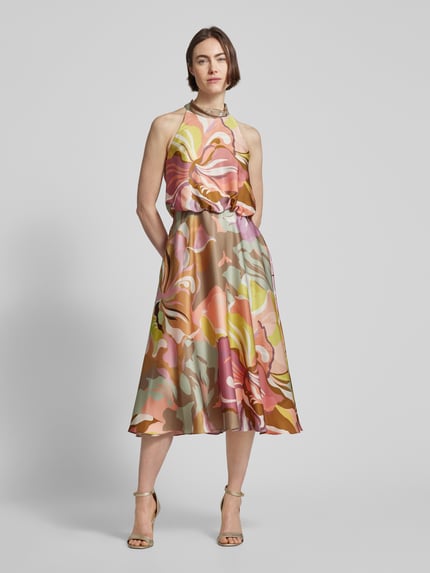 V by Vera Mont Cocktailkleid mit Allover-Print Rosa 4