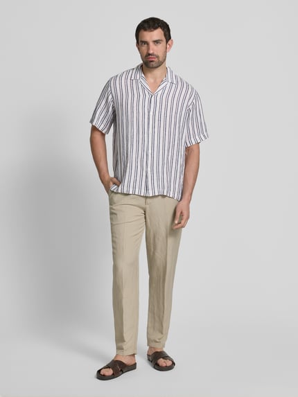 Selected Vrijetijdsoverhemd met knoopsluiting, model 'KYLIAN' Offwhite - 1