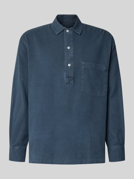 Regular Fit Poloshirt mit Polokragen Shop The Look MANNEQUINE