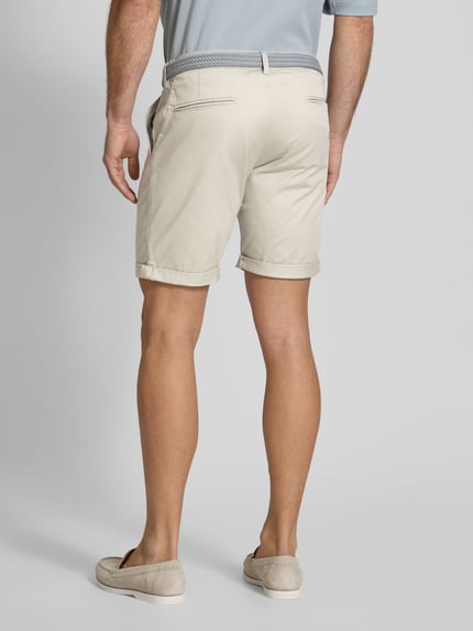 MCNEAL Slim Fit Bermudas mit Gürtel Ecru 5