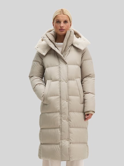 Marc O'Polo Steppmantel mit Kapuze Taupe 4