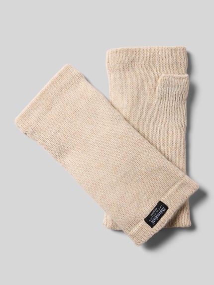 EEM Zonder vingers handschoenen van pure wol Beige - 1