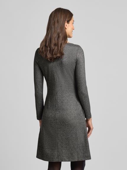 Weekend Max Mara Tailliertes Jersey-Kleid aus Viskose-Mix Modell 'BALOCCO' Dunkelgrau 5