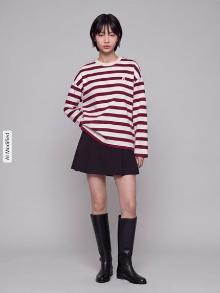 ARMEDANGELS Oversized Sweatshirt aus reiner Baumwolle Modell 'FRANKAA' Bordeaux 1