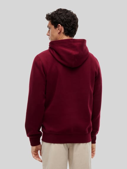 Tommy Hilfiger Regular Fit Hoodie aus Baumwoll-Mix Bordeaux 5