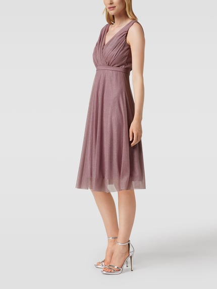 TROYDEN COLLECTION Cocktailkleid mit Taillenpasse Mauve 4