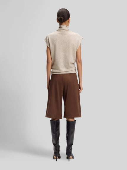 BOSS Orange Pullover aus Kaschmir Wolle mit Rollkragen Sand Melange 5