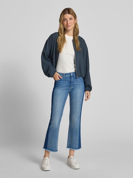 Marc Cain Flared jeans met 5-pocketmodel, model 'FORLI' Bleu gemêleerd - 1