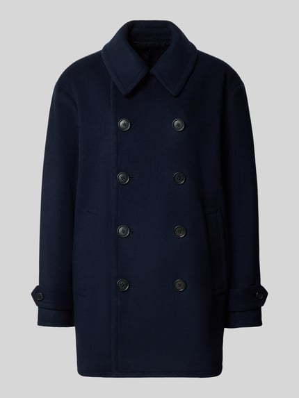 Polo Ralph Lauren Kurzmantel aus Wolle mit doppelreihiger Knopfleiste Marine 2