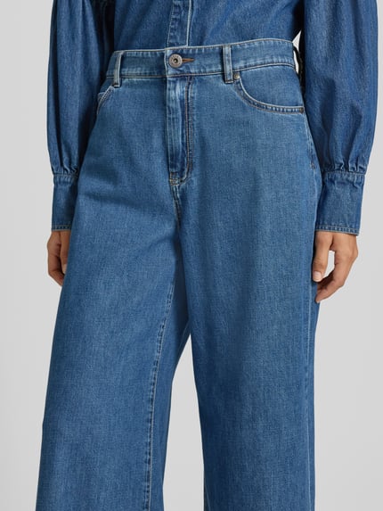 Weekend Max Mara Wide Leg Jeans aus reiner Baumwolle Modell 'VEGA' Jeansblau 3