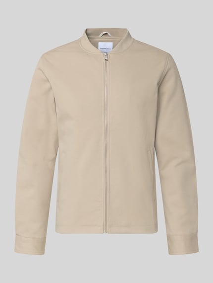 Slim Fit Jacke mit Stehkragen und Reißverschluss Shop The Look MANNEQUINE