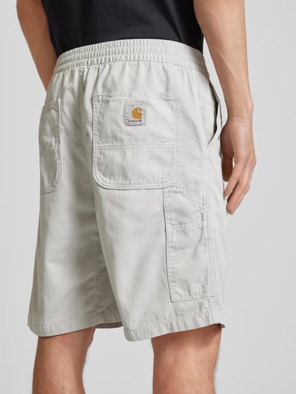 Carhartt Work In Progress Korte broek met elastische band, model 'FLINT' Lichtgrijs - 3