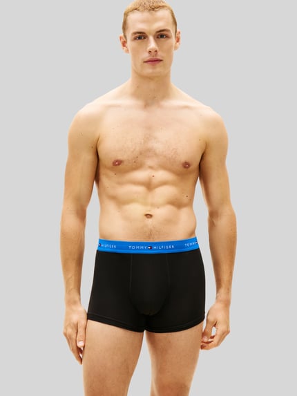 Tommy Hilfiger Regular Fit Trunks aus Baumwoll-Mix im 3er-Pack Ocean 4