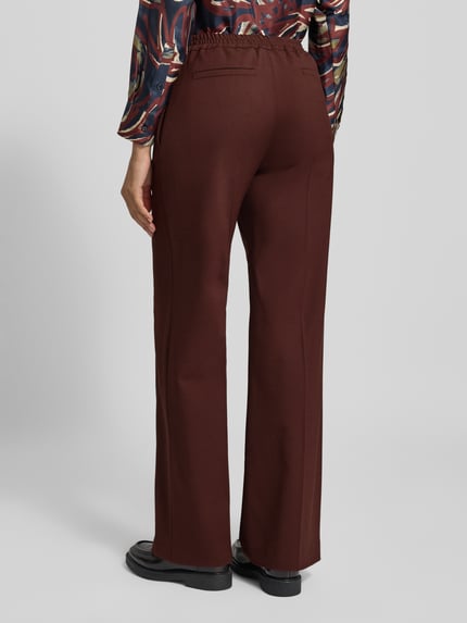 Weekend Max Mara Regular Fit Hose mit Schurwolle-Anteil Modell 'PETRA' Bordeaux 5
