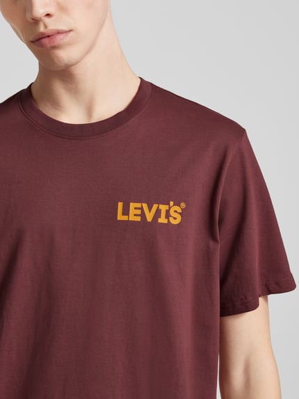 Levi's® T-Shirt mit Logo-Print Bordeaux 3