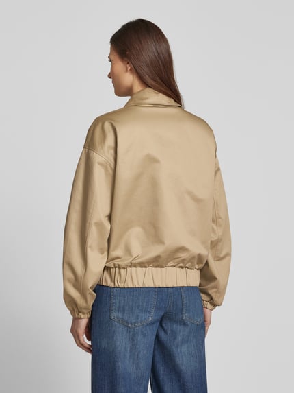Jake*s Casual Bomberjack met strookzakken Beige - 5