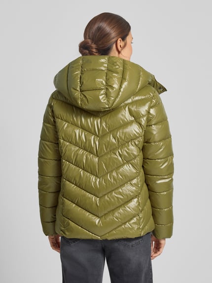 Christian Berg Woman Selection Steppjacke mit Kapuze und Reißverschluss Oliv 5