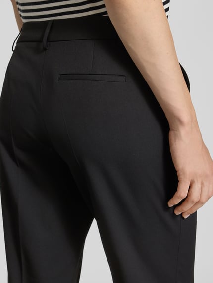 Christian Berg Woman Selection Slim Fit Stoffhose mit verkürztem Schnitt Black 3