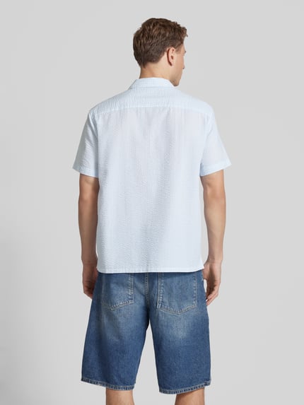 JACK & JONES Freizeithemd mit Knopfleiste Hellblau 5