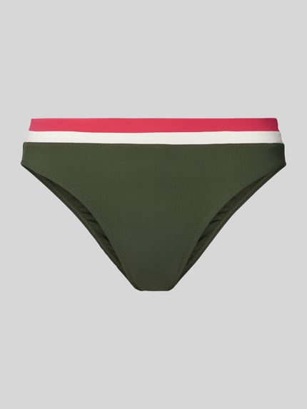 Banana Moon Bikinibroekje met contraststrepen, model 'LAKA MONTECITO' Olijfgroen - 1