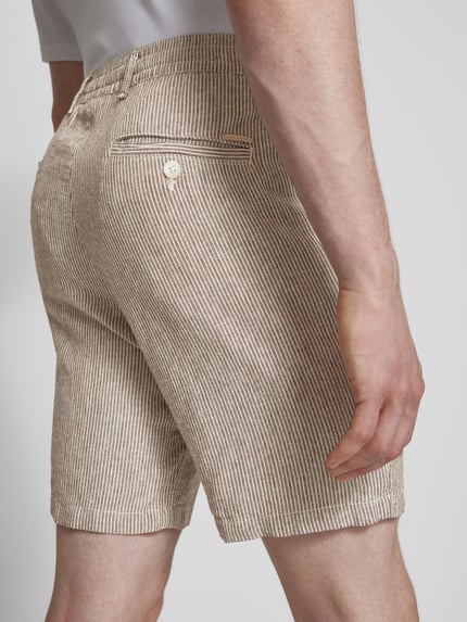 JACK & JONES Regular Fit Shorts mit Tunnelzug Modell 'MYKONOS' Taupe 3
