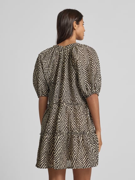 Barts Mini-jurk met ruches, model 'ADELIU' Offwhite - 5