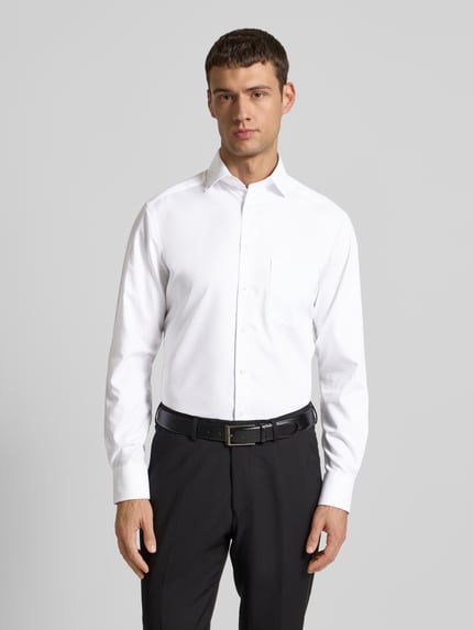 OLYMP Regular Fit Businesshemd mit Kentkragen Weiss 4