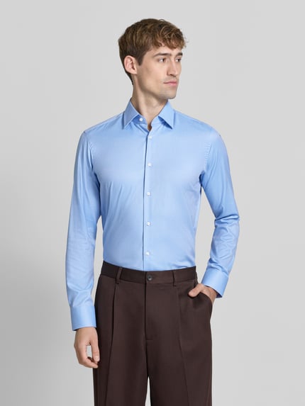 BOSS Regular Fit Businesshemd mit Kentkragen Bleu 4