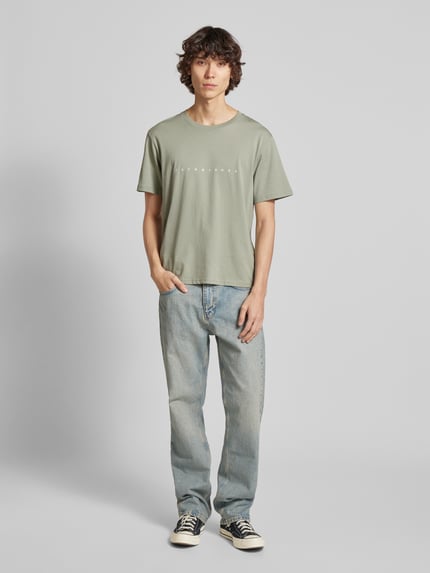JACK & JONES T-Shirt mit Label-Print Modell 'STAR' Mint 1
